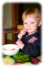 another small child havig fun